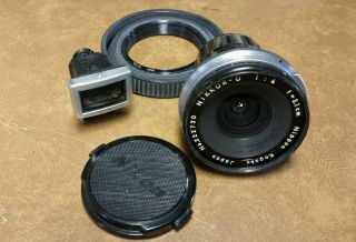 Nikkor - 0,  2.  1cm.  For Nikon F.  Rare