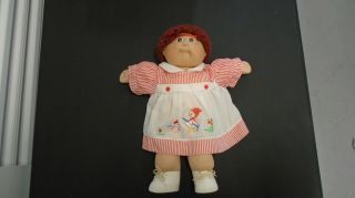 Vintage 1982 Cabbage Patch Kids Doll Coleco Redhead/brunette Hazel Eyes