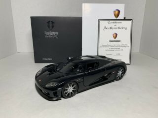 1/18 Autoart Signature Koenigsegg Ccx Black Very Rare