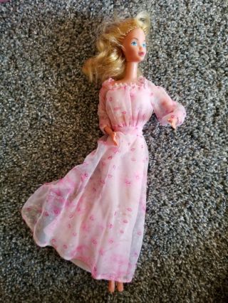 Barbie 1978 Vintage Kissing Barbie By Mattel With Dress