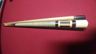 Rare Vintage Huebler Custom 4 Point Pool Cue Stick