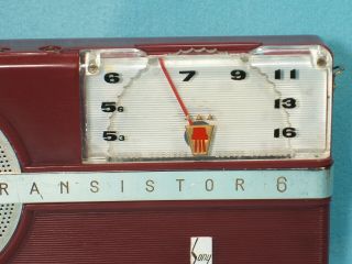 RARE 1950s Vintage Sony TR - 6 Historical Transistor Radio 2