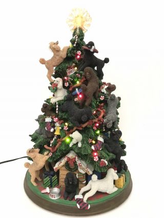 Danbury Poodle Dog Christmas Tree Retired And Rare.  Poodles Everywhere