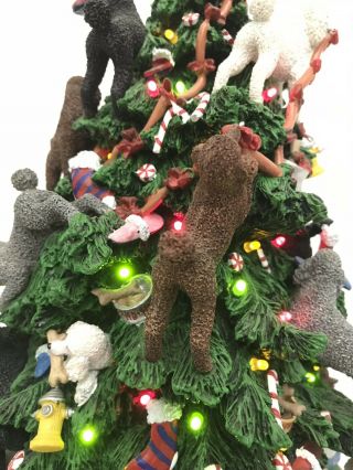Danbury Poodle Dog Christmas Tree Retired And Rare.  Poodles Everywhere 2