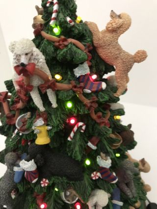 Danbury Poodle Dog Christmas Tree Retired And Rare.  Poodles Everywhere 3