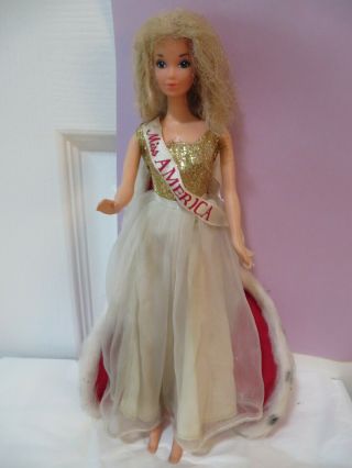 Mattel Vintage 1972 Miss America Blonde Barbie Taiwan Steffie Face Tlc Parts
