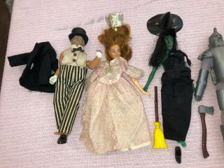 Vintage Wizard Of Oz Dolls Set Clothes Accessories Wizard Witches