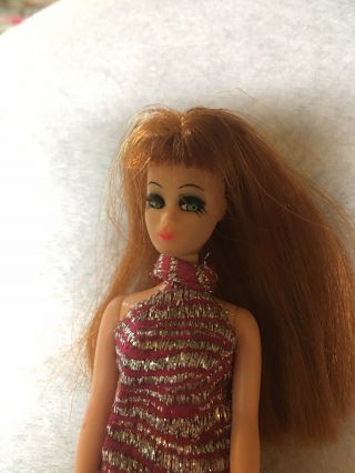 Vintage 1970s Topper Dawn Doll Glori In Fuschia Flush 0601 2