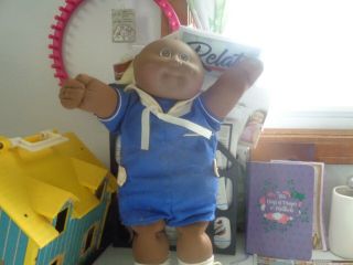 Vintage African American Cabbage Patch Boy Doll In A Sailor Suit