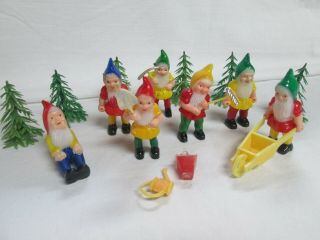 Vintage Cake Decorations Snow White And The Seven 7 Dwarves