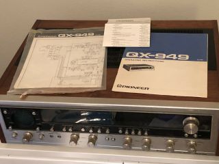 Rare hard to find PIONEER QX 949 4 CHANNEL / STEREO RECEIVER With Manuals 2