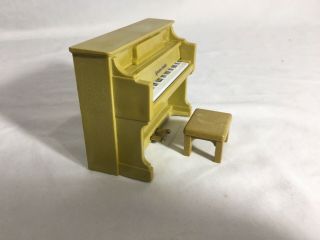 Calico critters/sylvanian families Vintage Piano With Bench 2