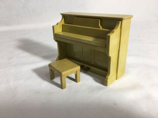 Calico critters/sylvanian families Vintage Piano With Bench 3