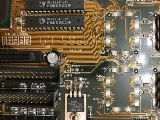 Gigabyte Dual Socket 7 GA - 586DX motherboard,  Pentium 200MMX x2,  16MB RAM.  Rare 3