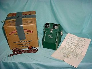Rare Stereo 50 Sequential Realist 3d Viewer W/slides 60 