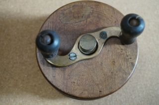 Brass and wood reel 2