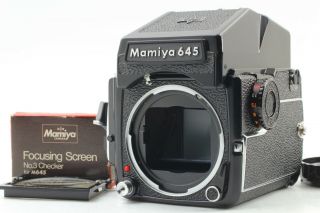 Rare Very Late Model [mint] Mamiya M645 1000s Film Camera Ae Checker Screen Jpn