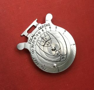Very Rare Lecoultre Compass Camera Lens Cap.  English Engravings