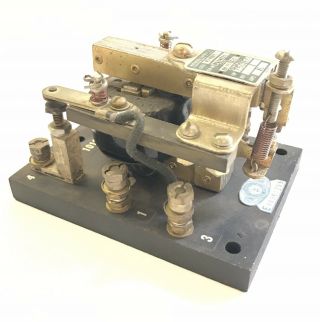 Antique Automatic Switch Co.  Coil MORSE CODE TELEGRAPH Key Relay SOUNDER $9.  99 3