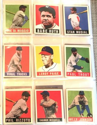1948 Leaf Complete Baseball Reprint Set; Nm/mt,  ; All 98 Cards; Rare Also 1949