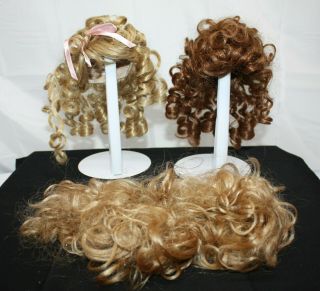 2 Vintage Doll Wigs Sizes 10/11 Various Brands,  Loose Hair