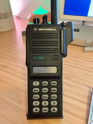 Rare Motorola Jt - 1000 Front Panel Programmable Vhf 144 - 178 Mhz Commercial/ham Ht