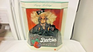 1991 Mattel Barbie 11 1/2 " Doll Happy Holidays Special Edition - Box 1871