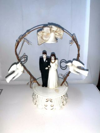 Antique Wedding Cake Topper Bride And Groom