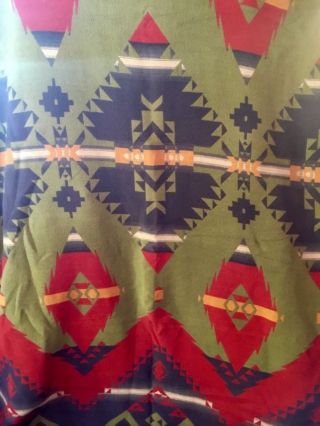 Rare Ralph Lauren Galway Trading Post Serape Aztec Southwest Twin Blanket Throw