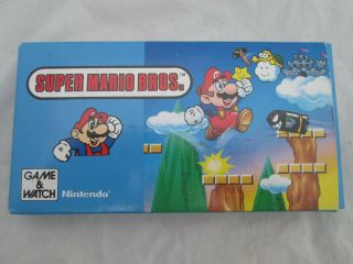 Nintendo Game & Watch Mario Bros Complete Cib Boxed Rare Near