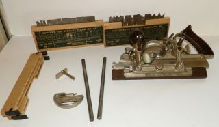 Rare Stanley No.  45 Combination Plane With Cutters