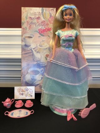 Avon Spring Tea Party Barbie 3rd In A Series 1997 Special Edition 18656