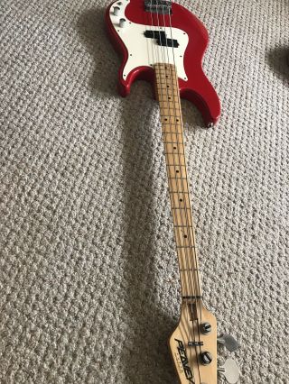 Rare Vintage 1995 Peavey Fury 4 String Made In The Usa Electric Bass Red Finish