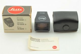 【rare Boxed Near Mint】 Leica 28mm Bright - Line Viewfinder,  Case From Japan