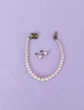 Vintage Earrings & Necklace For Miss Revlon Doll C1950