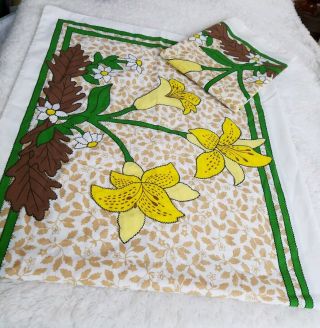 2 Vintage Retro Mod Jc Penny Stand Size Pillowcases Day Lilly 