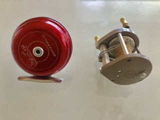 2 Vintage Fishing Reels Wright & Mcgill One - Line No 10 - Bc & Ocean City 1581