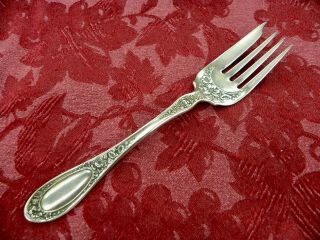 Blossom 1909 1 Cold Meat Serving Fork 1835 R Wallace Silverplate Fine No Monos