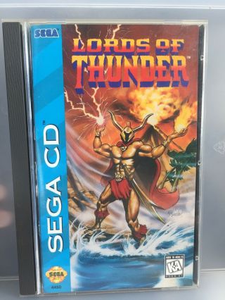 Lords Of Thunder Sega Cd Complete Cib,  Very Rare