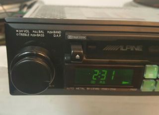 Rare Vintage 91 Old School Alpine 7502 Shaft Cassette Car Stereo Audio Amplifier 2