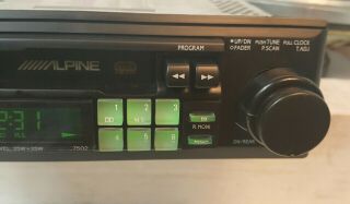 Rare Vintage 91 Old School Alpine 7502 Shaft Cassette Car Stereo Audio Amplifier 3