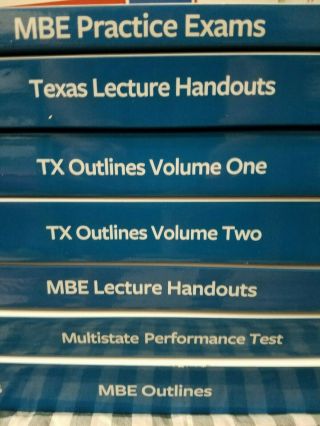 Rare 2019 Themis Bar Exam Review Texas Tx Set 7 Books - Better Than Barbri,  Kaplan