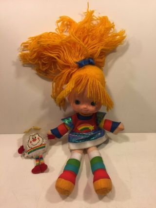 1983 Mattel Hallmark Rainbow Brite Doll 10 " With Twink Sprite Plush Vintage Toy