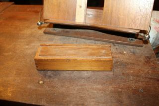 Vintage Wood Wooden Sliding Lid Box Use For Magic Trick 2 - 1/4 " X 7 " X 1.  5 "