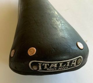 Italia Vintage Saddle All Leather Extremely Rare And Unique - 1950 - 1960s