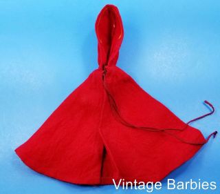 Barbie Doll Little Red Riding Hood 880 Cape Vintage 1960 