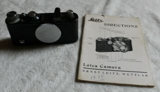 RARE Vintage Leica Standard Rangefinder Camera Body BLACK 2