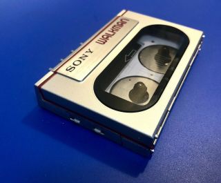 Rare Silver Sony Walkman Wm - 10 Portable Cassette Player Belt