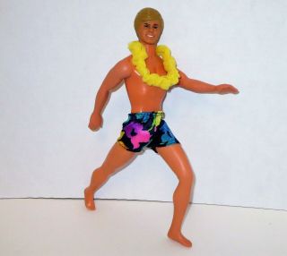 Vintage Tropical Ken Doll Hawaiian Swim Trunks Beach Shorts Mattel 1985 1020