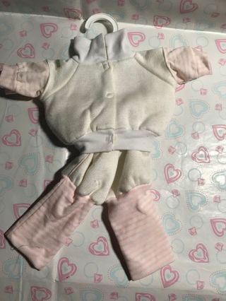 Cabbage Patch Kids Vintage Coleco White And Pink Sweater With Jogging Pants Cute 2